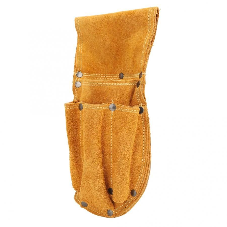 Durable Yellow Cowhide Hardware Tool Storage Toolkit - Image 3