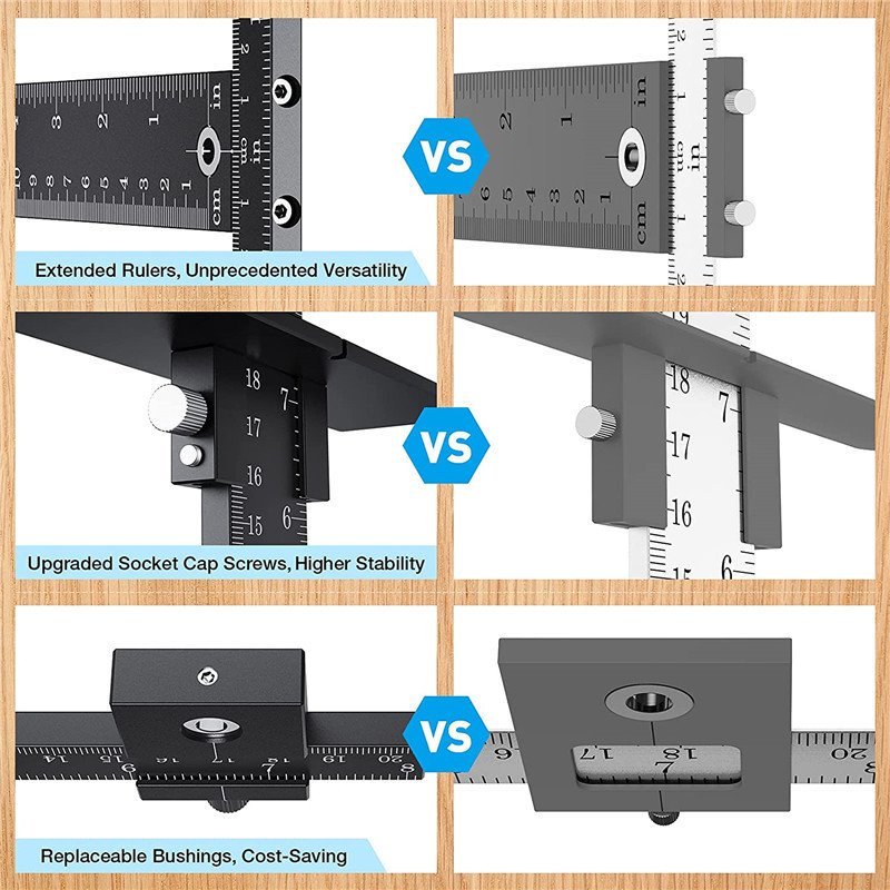Cabinet Hardware Jig Aluminum Alloy Adjustable Template For - Image 5