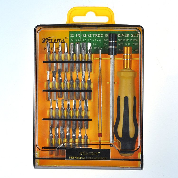 32 and 1 multi-function screwdriver package manual lengthening rod chrome vanadium alloy steel screwdriver combination hardware tool - Image 3