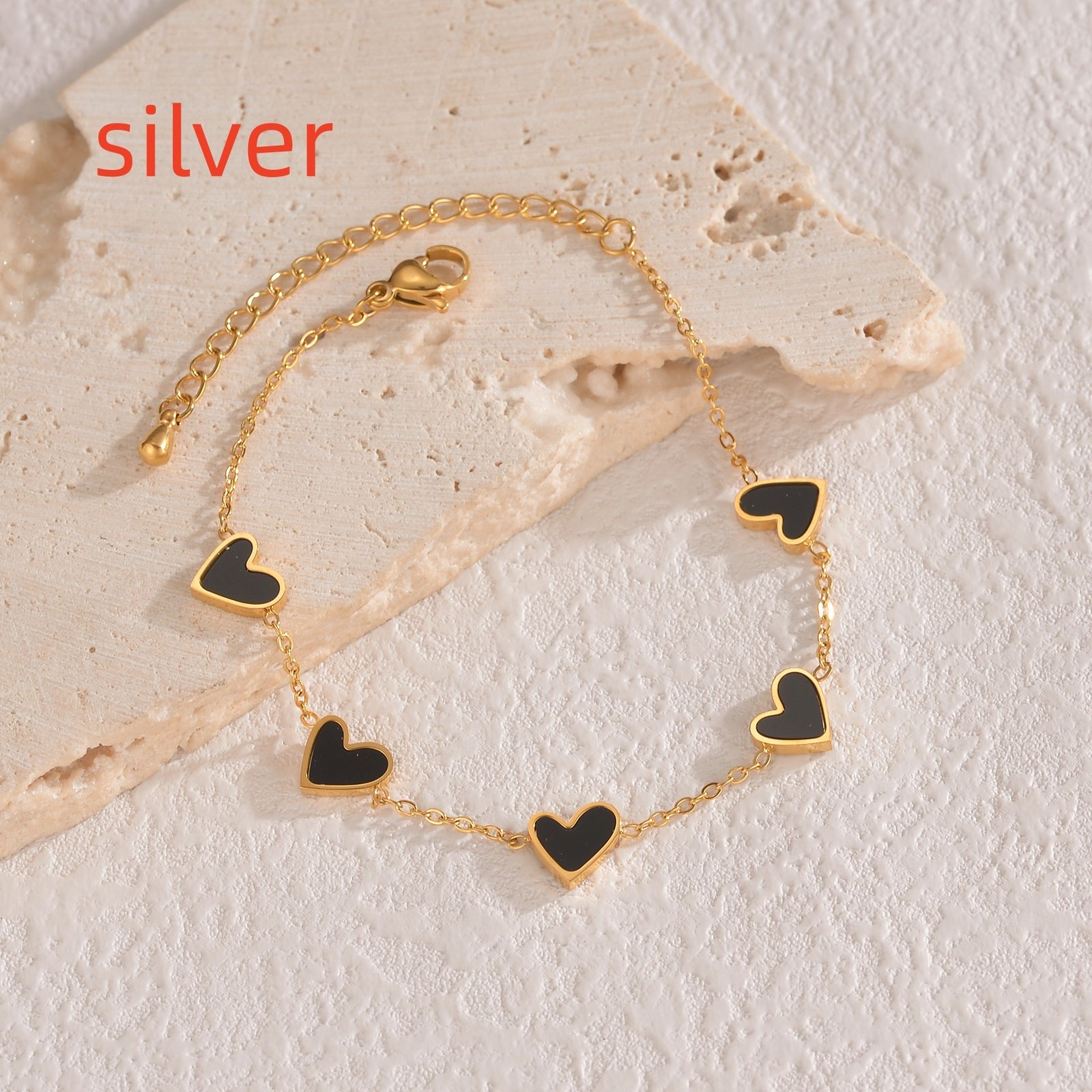 Ins Love Bracelet Stainless Steel Dripping Heart Bracelet Fashion Valentine's Day Jewelry Gift - Image 10