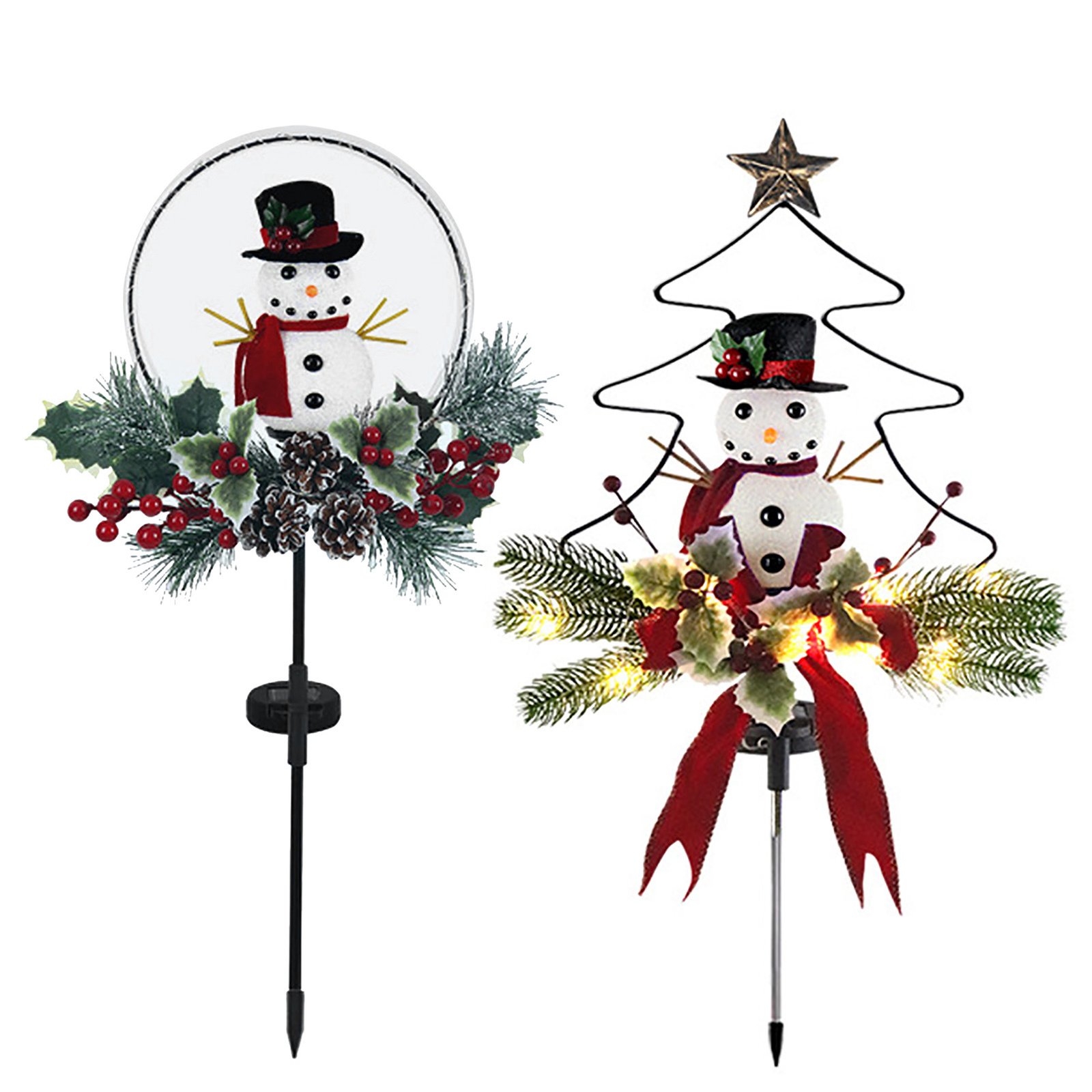 Hardware Christmas Tree Snowman Place Lights Outdoor Courtyard Garden Lawn - Image 2