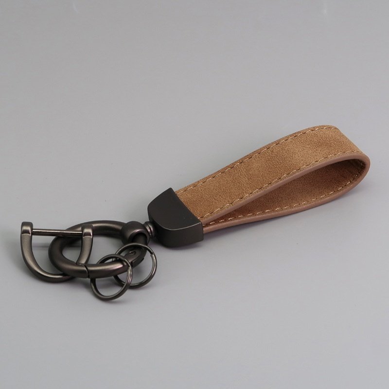 Suede Car Hardware Anti-lost Keychain - Image 9