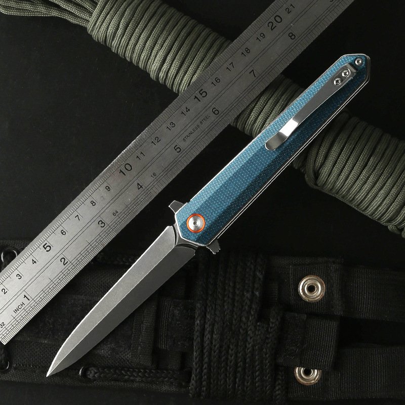 Outdoor Multifunctional Portable Folding Knife Hardware Tools Climbing Camping Survival Linen Handle - Image 2