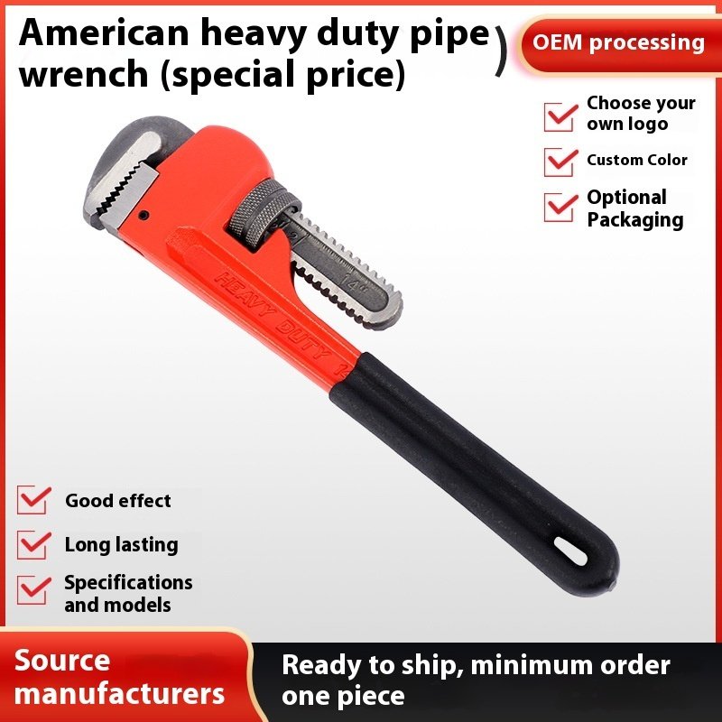 Heavy Pipe Tongs Multifunctional Hardware Tools Water Pipe Pliers - Image 2