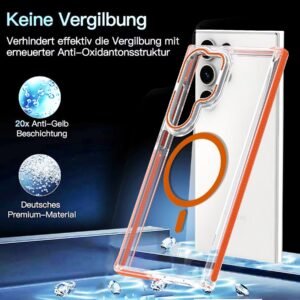 Two-color Xuncai For S25 ULTRA Phone Case Colorful Hardware Magnetic Suction