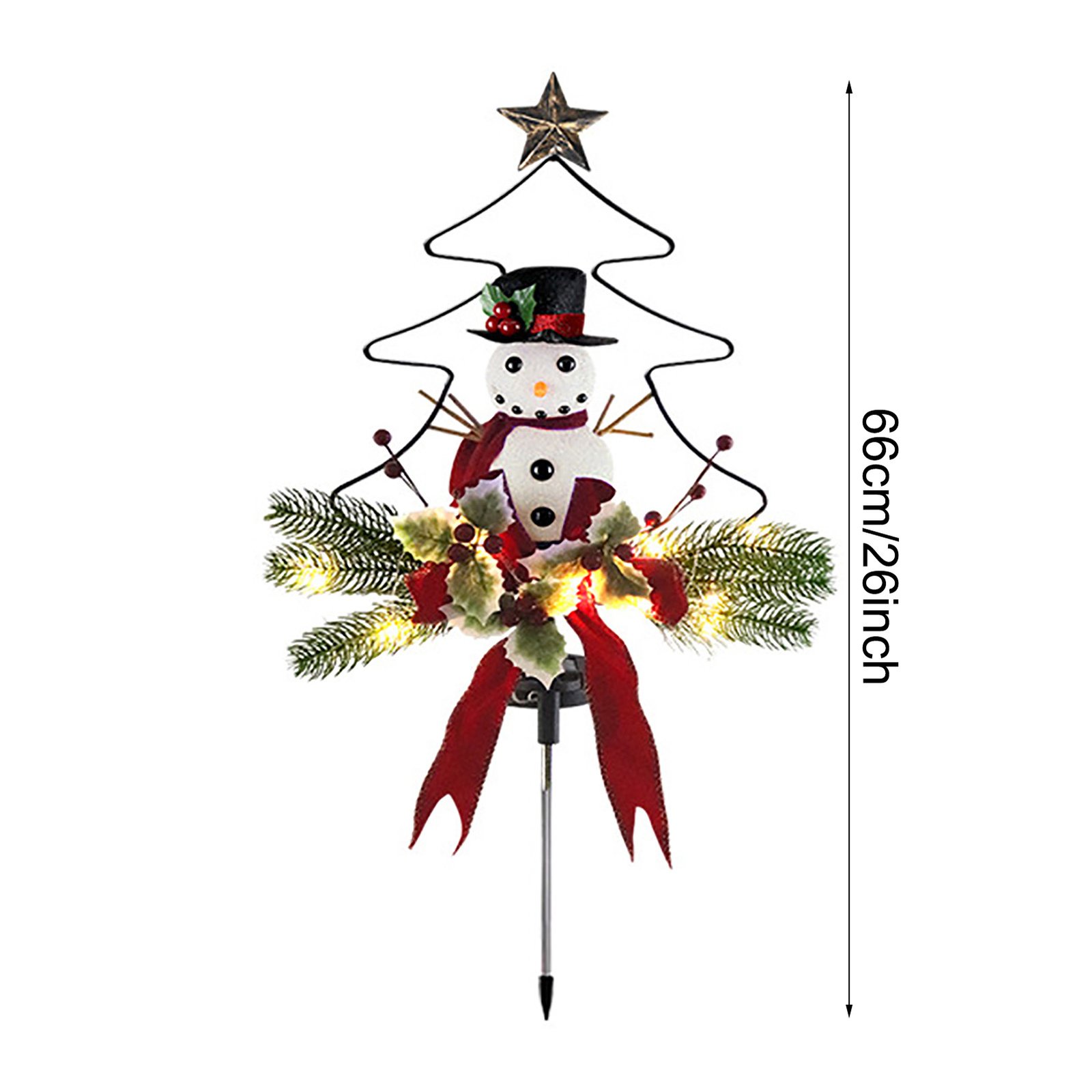 Hardware Christmas Tree Snowman Place Lights Outdoor Courtyard Garden Lawn - Image 6