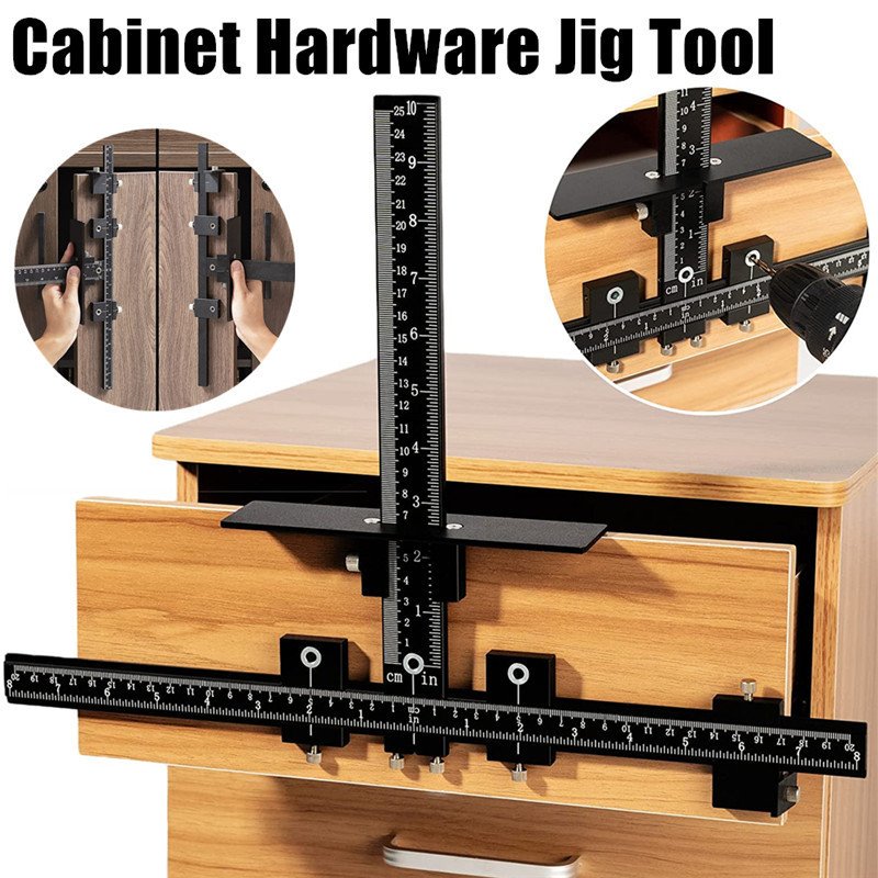 Cabinet Hardware Jig Aluminum Alloy Adjustable Template For - Image 2