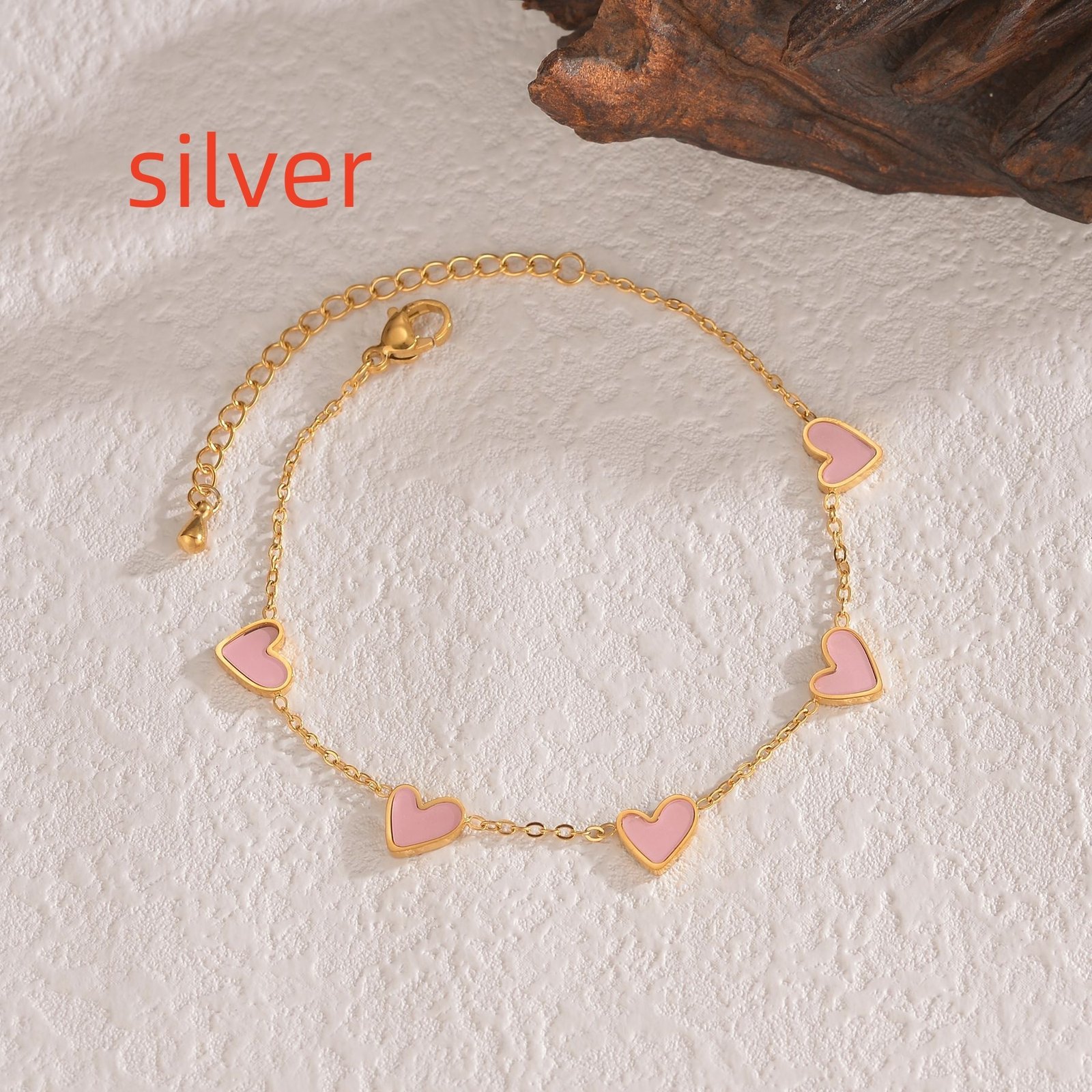 Ins Love Bracelet Stainless Steel Dripping Heart Bracelet Fashion Valentine's Day Jewelry Gift - Image 9