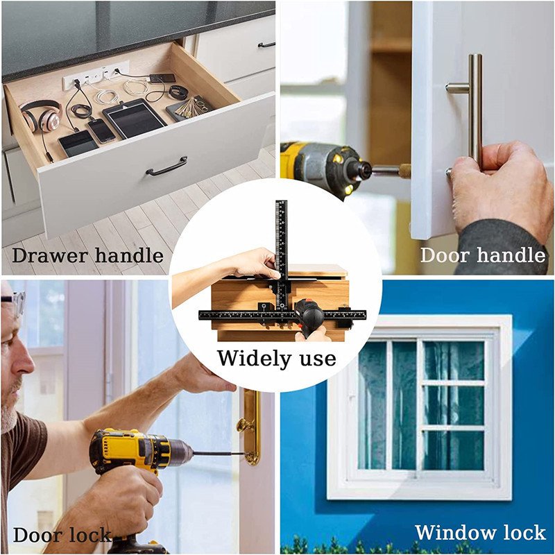 Cabinet Hardware Jig Aluminum Alloy Adjustable Template For - Image 4
