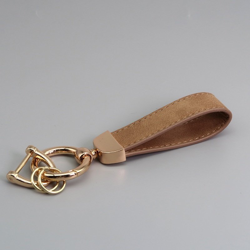 Suede Car Hardware Anti-lost Keychain - Image 10