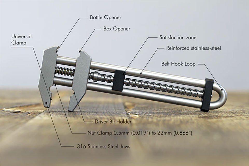 New Multifunctional Adjustable Hardware Wrench Tool - Image 3
