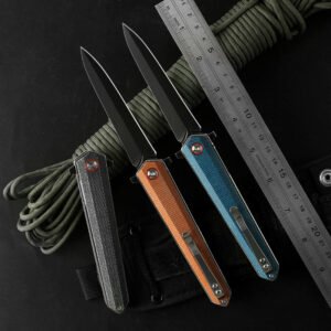 Outdoor Multifunctional Portable Folding Knife Hardware Tools Climbing Camping Survival Linen Handle