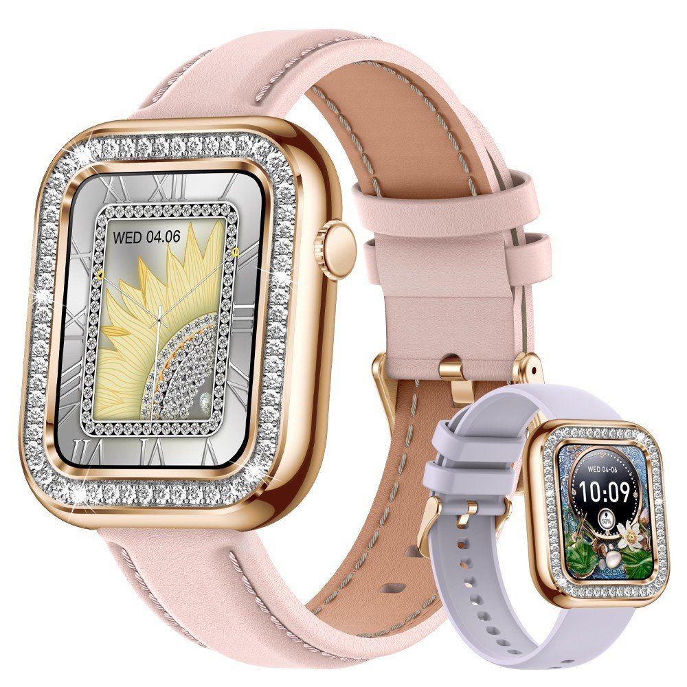 New Square Fashion Women Smart Wristwatch Diamond Waterproof - Image 9