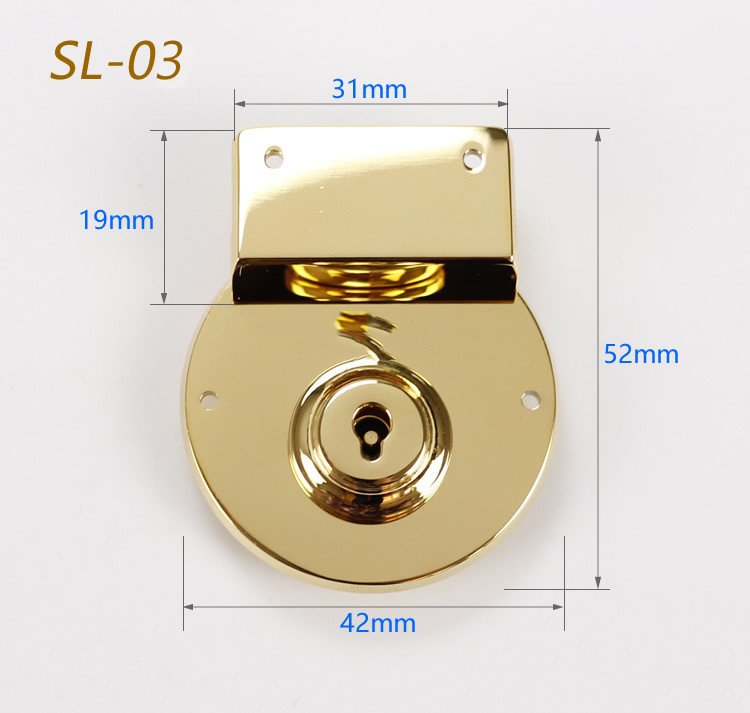 Stainless Steel Luggage Locks Diy Handmade Leather Hardware - Image 5