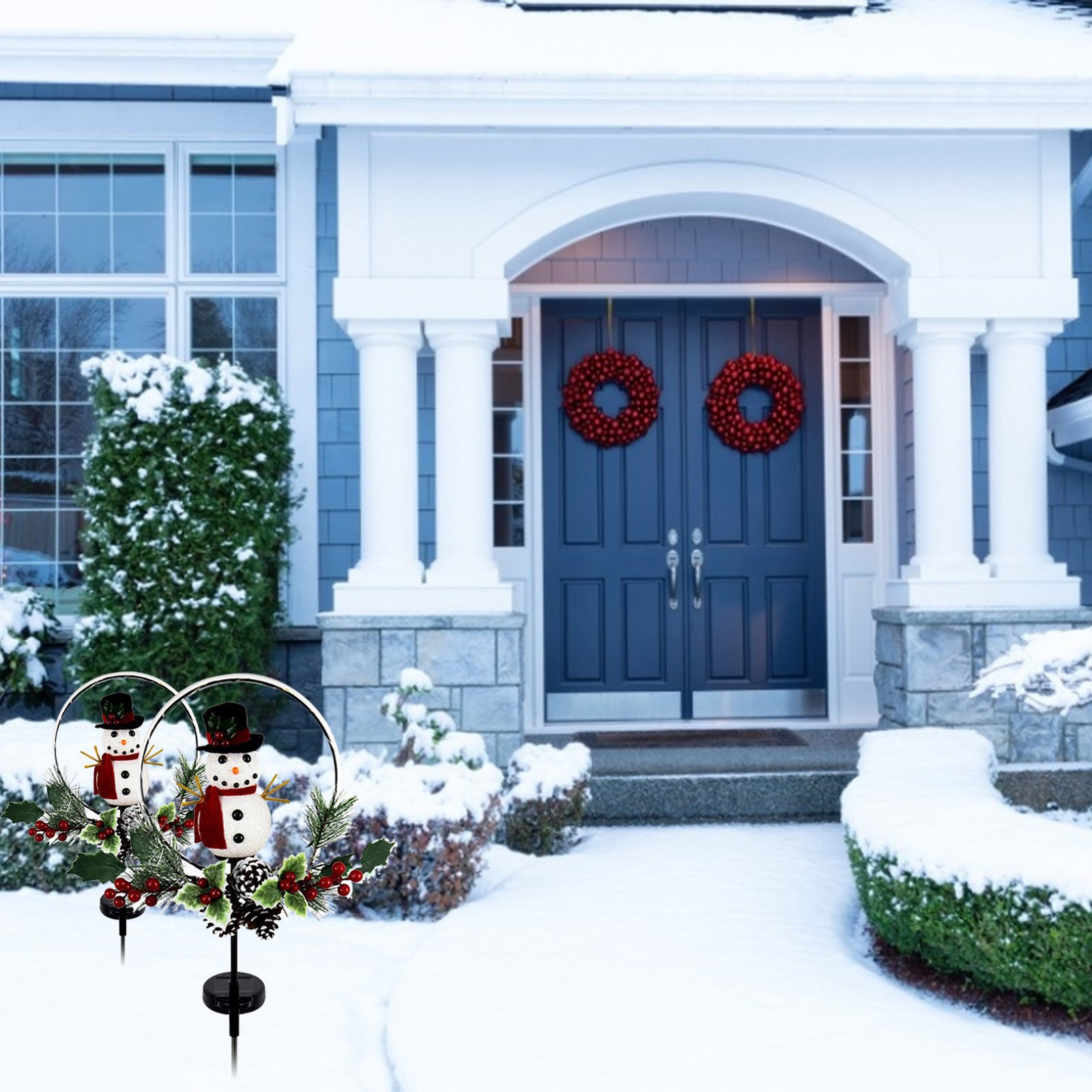 Hardware Christmas Tree Snowman Place Lights Outdoor Courtyard Garden Lawn - Image 5