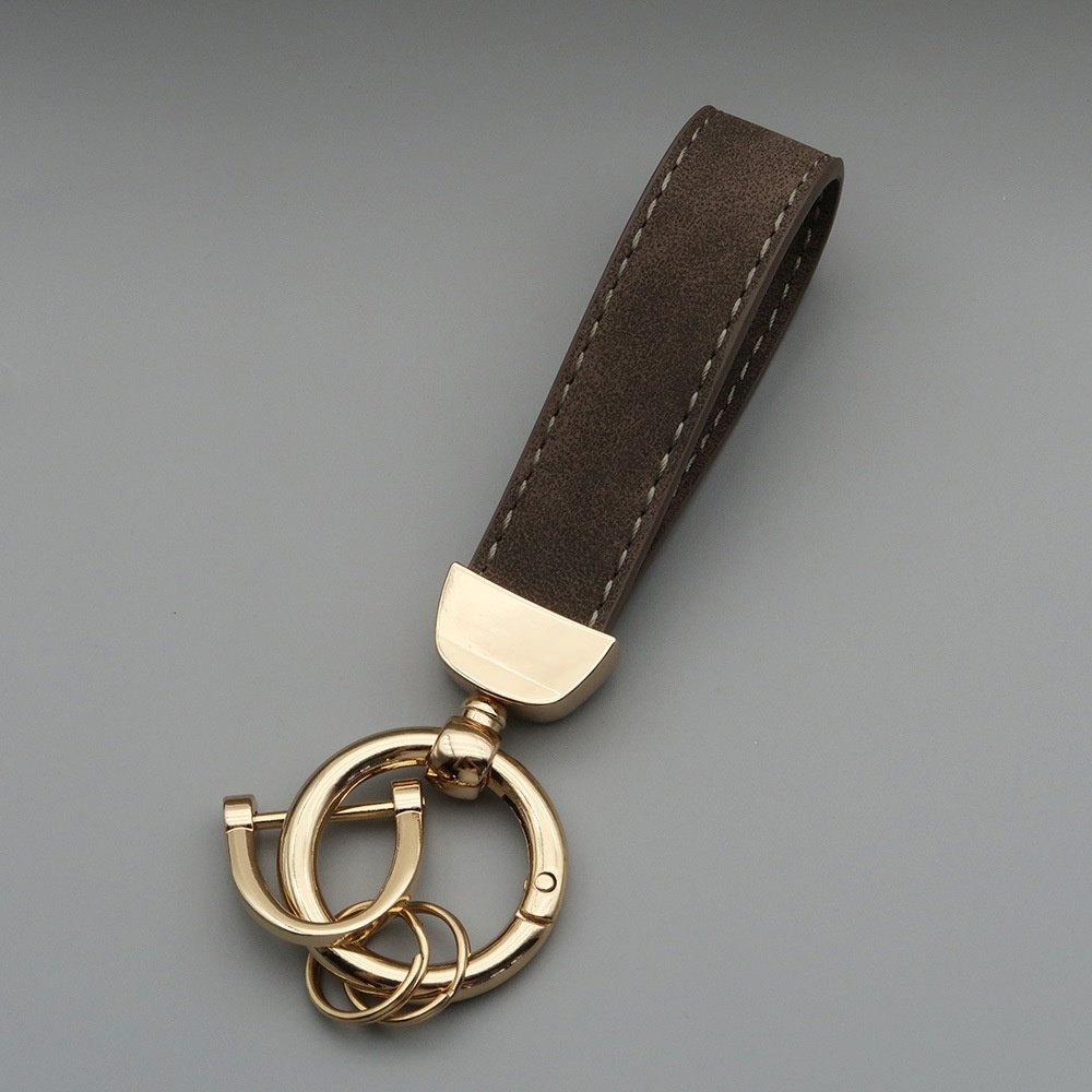 Suede Car Hardware Anti-lost Keychain - Image 7