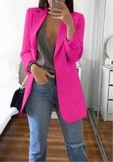 Lapel Slim Cardigan Temperament Blazer - Image 10