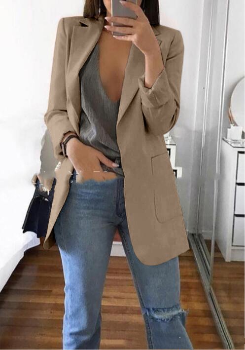 Lapel Slim Cardigan Temperament Blazer - Image 3