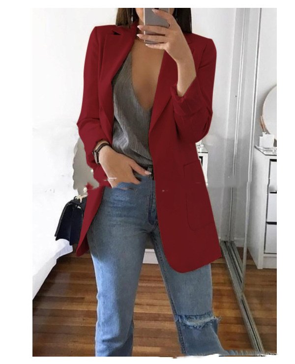 Lapel Slim Cardigan Temperament Blazer - Image 5