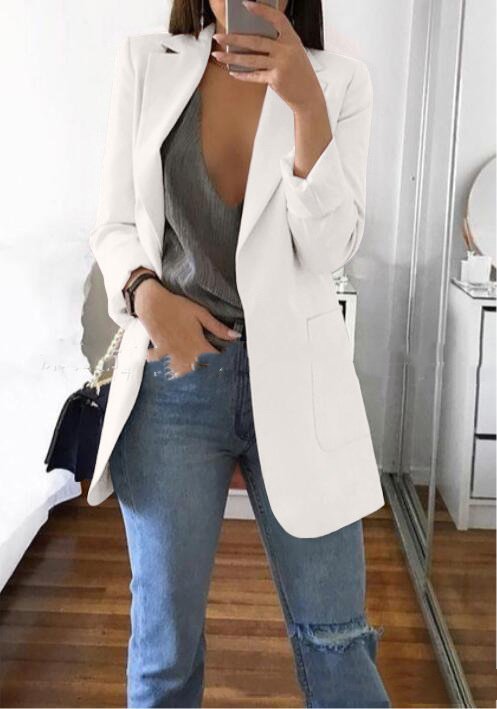 Lapel Slim Cardigan Temperament Blazer - Image 8