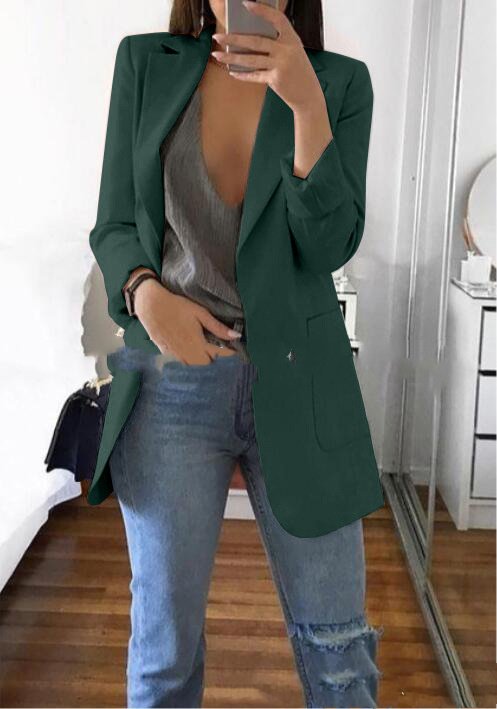 Lapel Slim Cardigan Temperament Blazer - Image 4