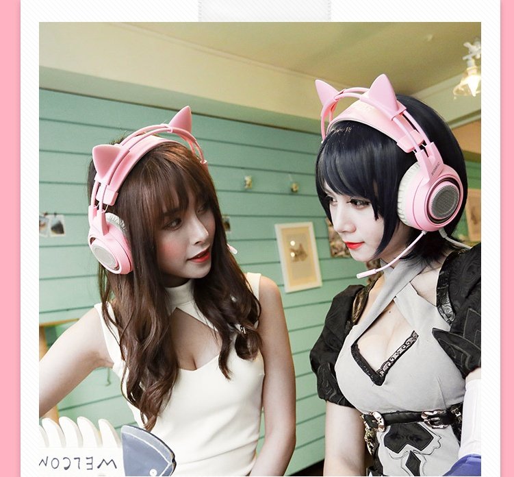 G951 Gaming Headset USB 7.1 Virtual Surround Sound Headsets LED Cat Ear Headphones - Image 4