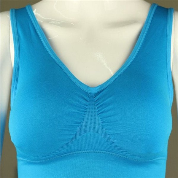 Women Yoga Tank Tops Sports Bra Workout Fitness Running Crop Top - Image 8