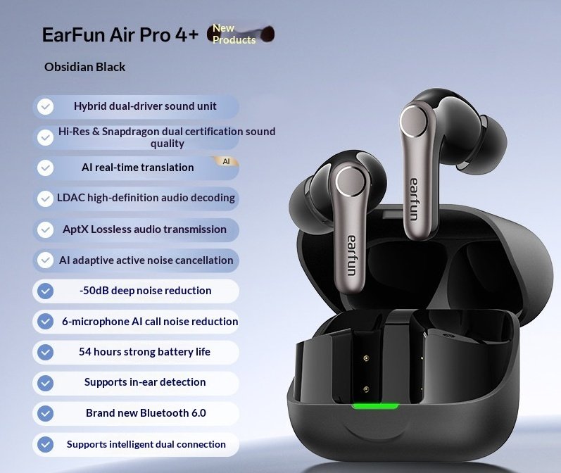 Hybrid Wireless ANC AI Translation Bluetooth Headphones - Image 4