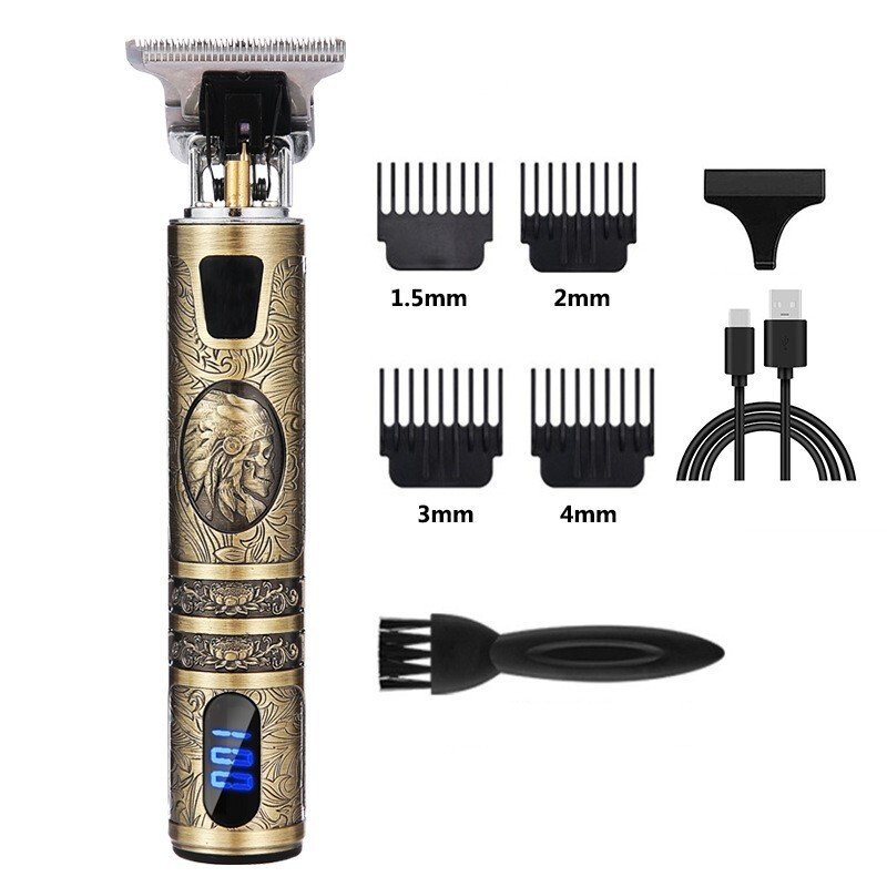 Professional Hair Clippers Trimmer Mens Barber Hair Cutting Kit Machine Cordless - Image 4