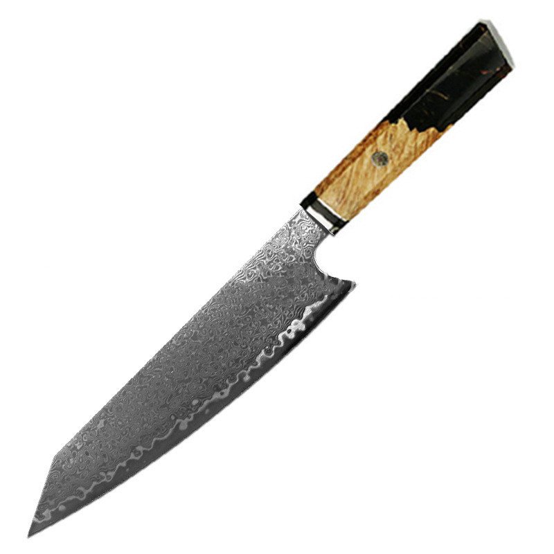 Chef's Knife For Japanese Cuisine In Damascus - Image 3