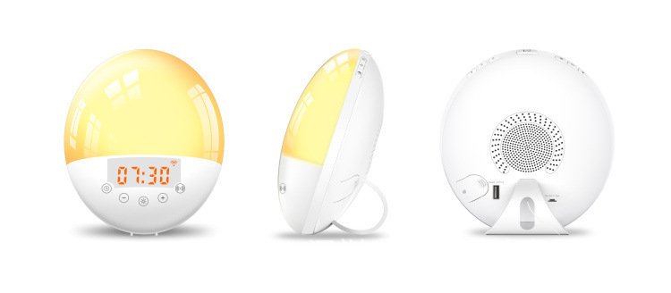 WiFi Voice Control Intelligent Alarm Clock, Sunrise Natural Wake-up Light - Image 3