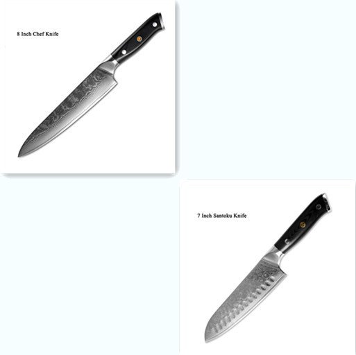 Japanese Damascus steel knife kitchen knife fruit knife - Image 2