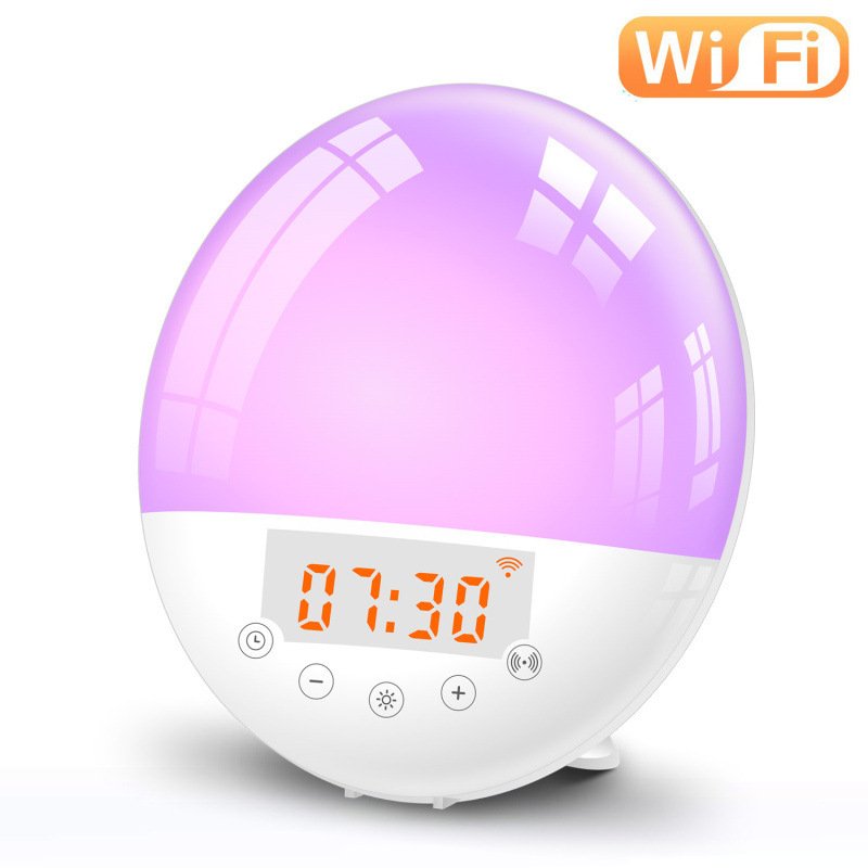 WiFi Voice Control Intelligent Alarm Clock, Sunrise Natural Wake-up Light - Image 7