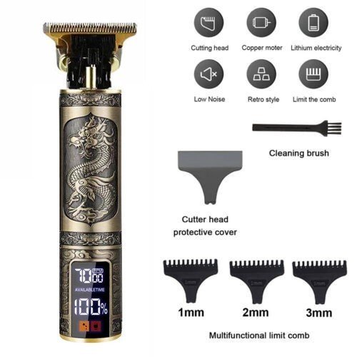 Hair Clippers Beard Trimmer For Men Hair Cutting Cordless Barber Shaving Machine - Image 8
