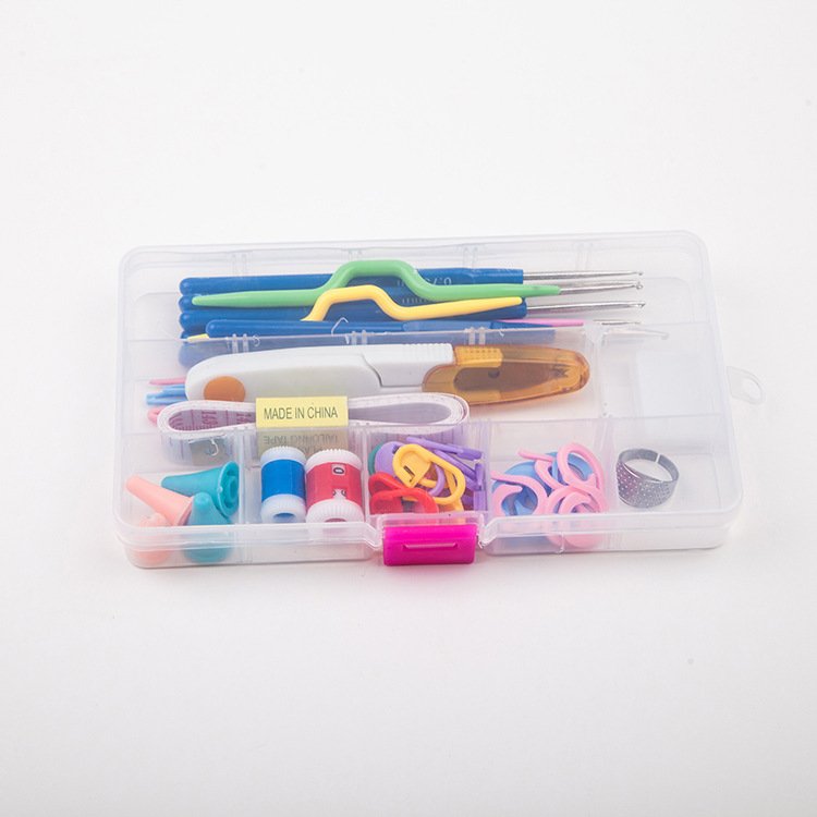 Crochet Set Handmade Wool Crochet Crochet Tool Set Combination Bag Metal Aluminum Yarn Needle - Image 4