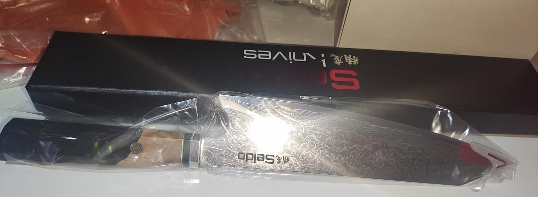 Chef's Knife For Japanese Cuisine In Damascus - Image 7