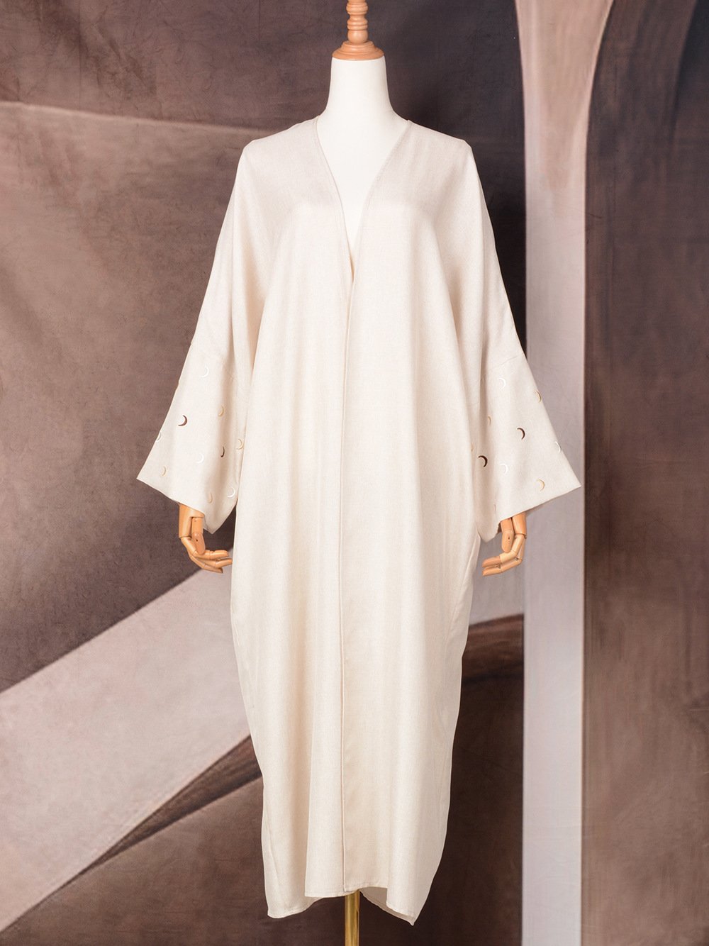 Muslim Elegant Cardigan Embroidered Dress Robe - Image 7