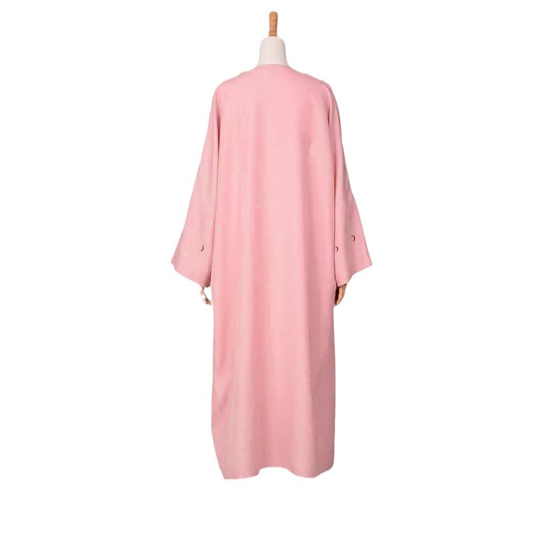 Muslim Elegant Cardigan Embroidered Dress Robe - Image 5