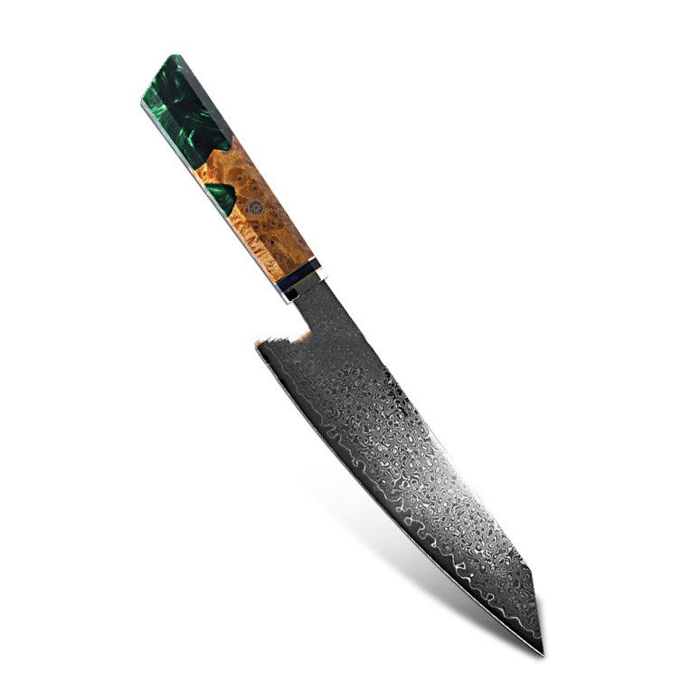 Chef's Knife For Japanese Cuisine In Damascus - Image 5