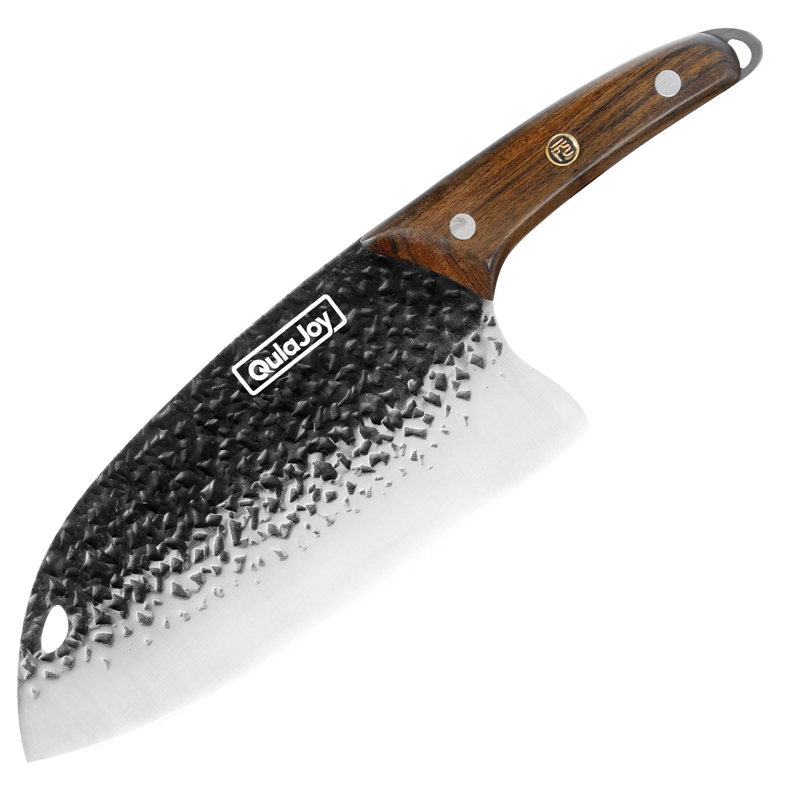 Qulajoy Meat Cleaver Knife - 7.3 Inch High Carbon Stainless Steel Butcher Knife For Meat Cutting Slicing Vegetables- Professional Chopper Knife For Home Kitchen Chef Knife - Image 2