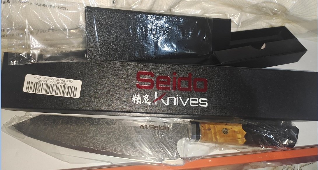 Chef's Knife For Japanese Cuisine In Damascus - Image 10
