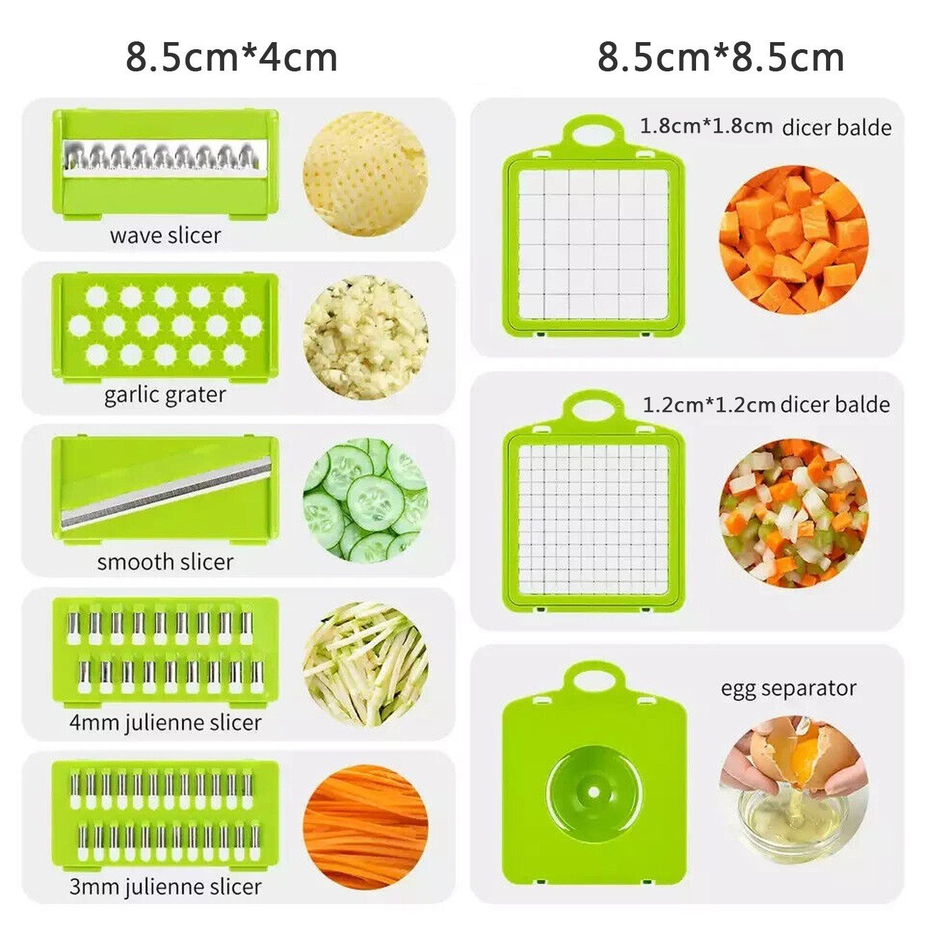 15 In 1 Vegetable Chopper Fruit Cutter Food Onion Veggie Dicer Slicer Peeler Kitchen - Image 5