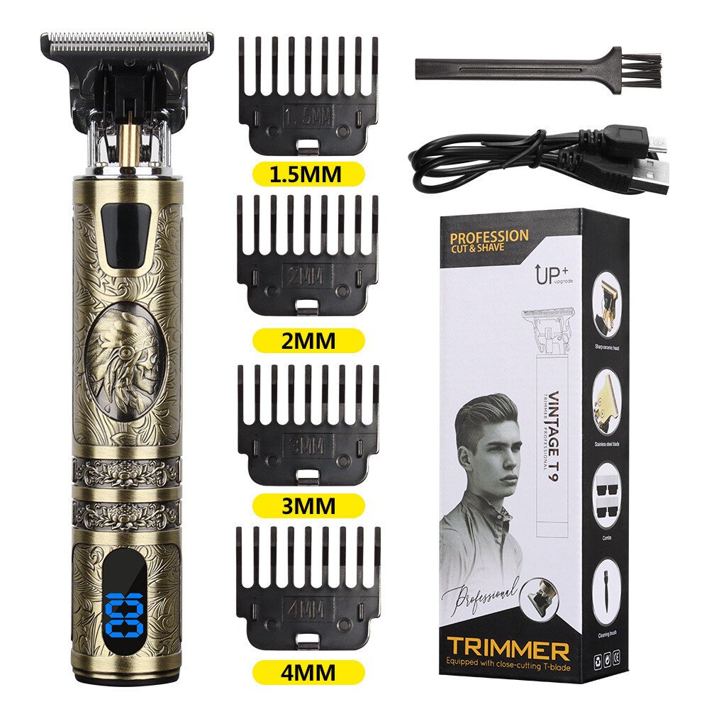 Professional Hair Clippers Trimmer Mens Barber Hair Cutting Kit Machine Cordless - Image 7