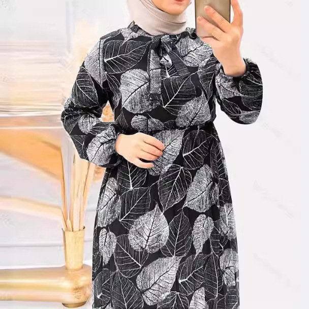 Women's Fashion Waist-controlled Muslim Dress - Image 4