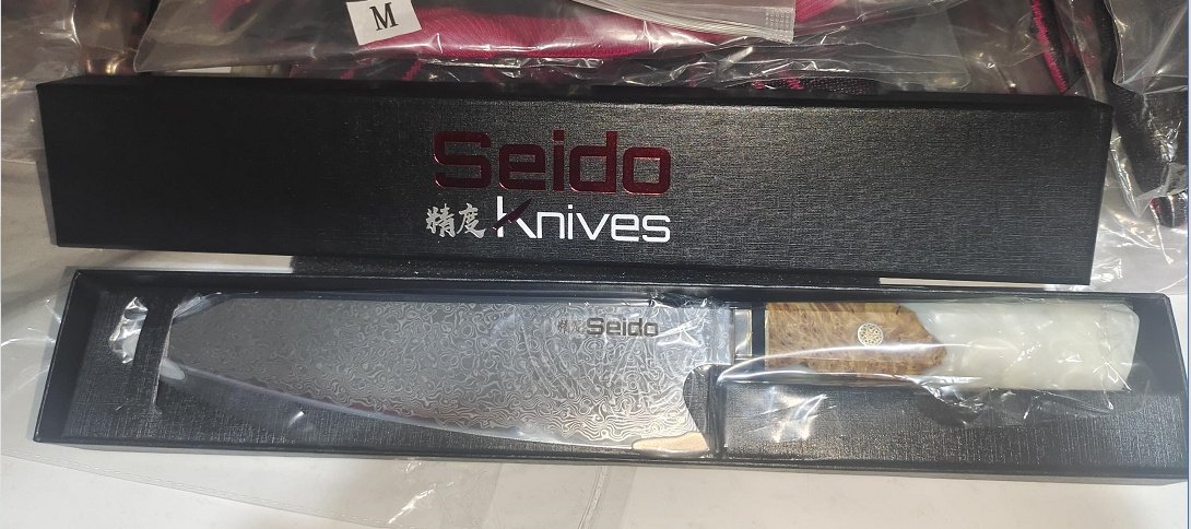 Chef's Knife For Japanese Cuisine In Damascus - Image 9