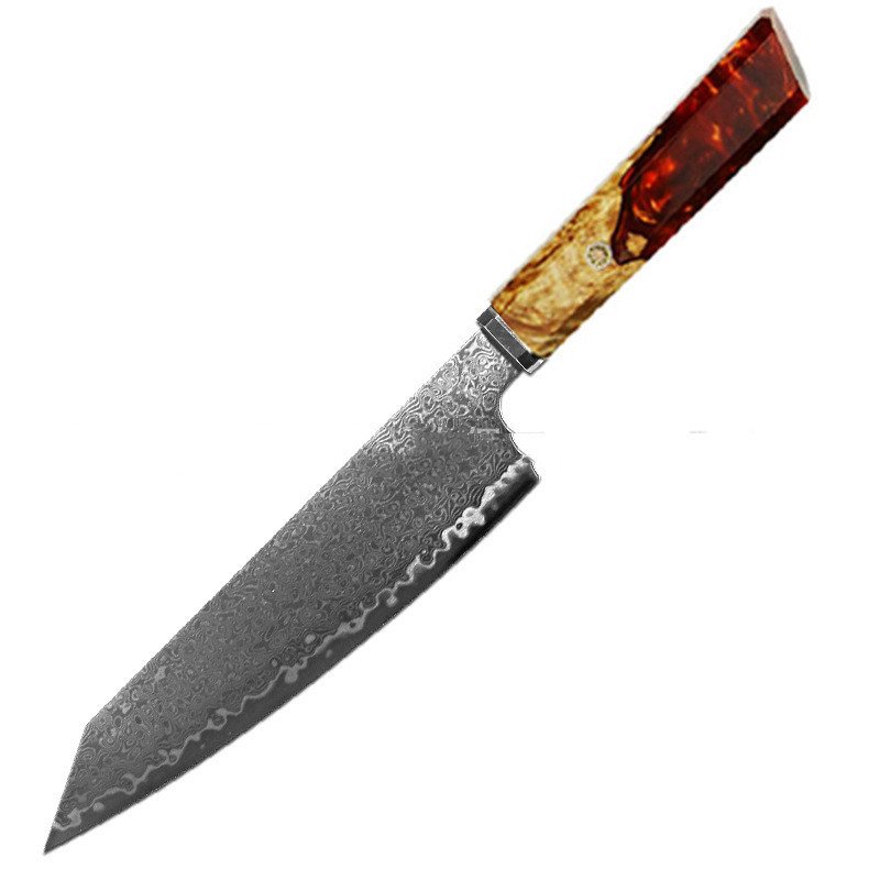 Chef's Knife For Japanese Cuisine In Damascus - Image 2