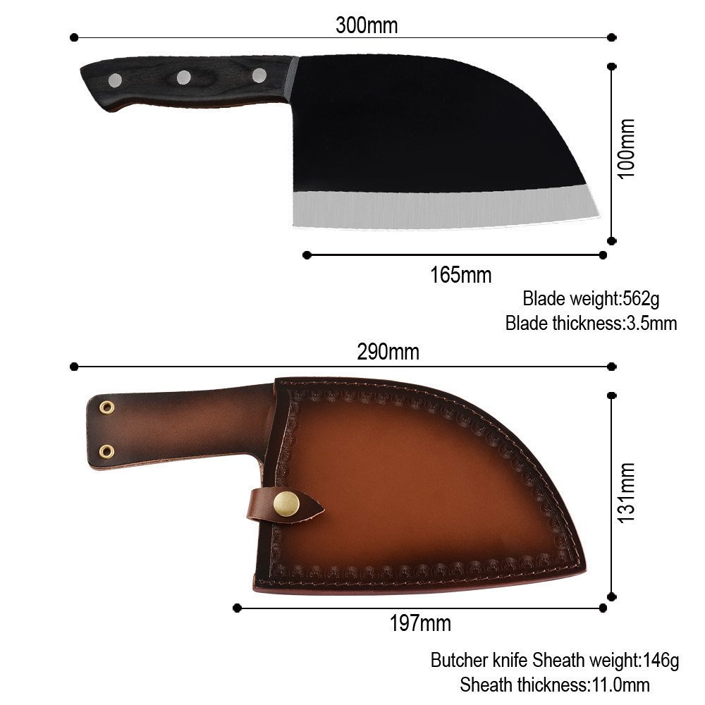 Household Chinese Kitchen Stainless Steel Butcher Knife - Image 4