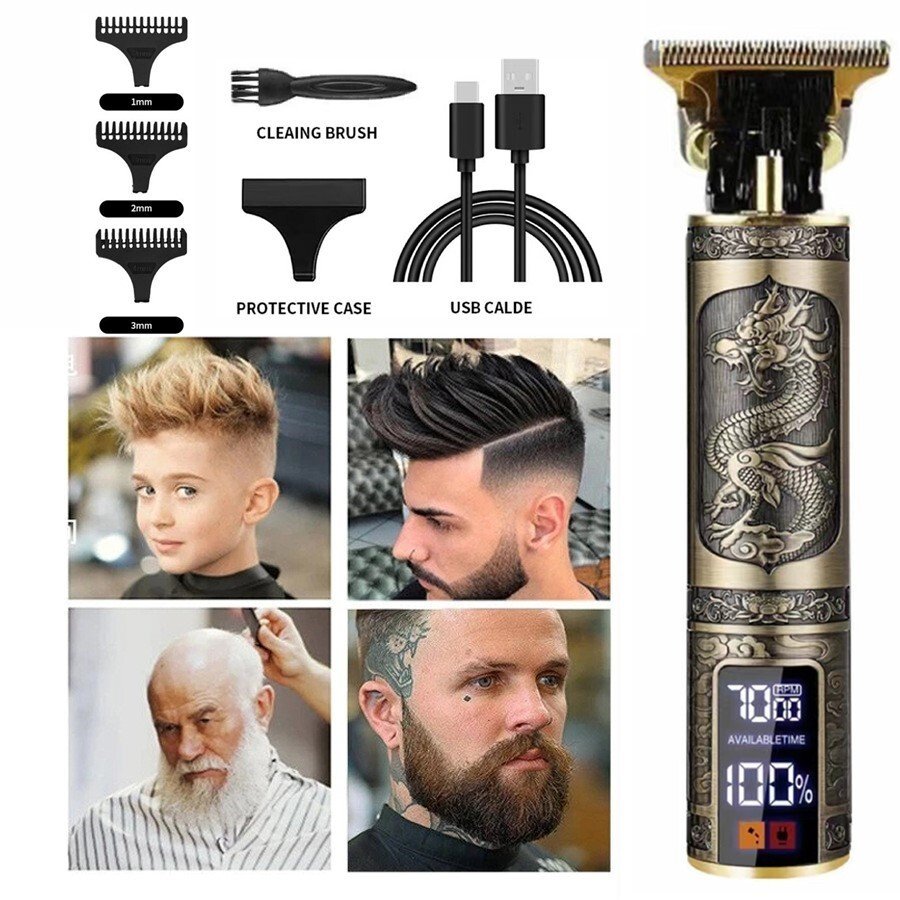 Hair Clippers Beard Trimmer For Men Hair Cutting Cordless Barber Shaving Machine - Image 4